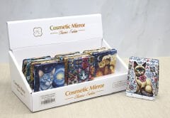 Kedi Taşlı El Aynası Dikdörtgen İnce