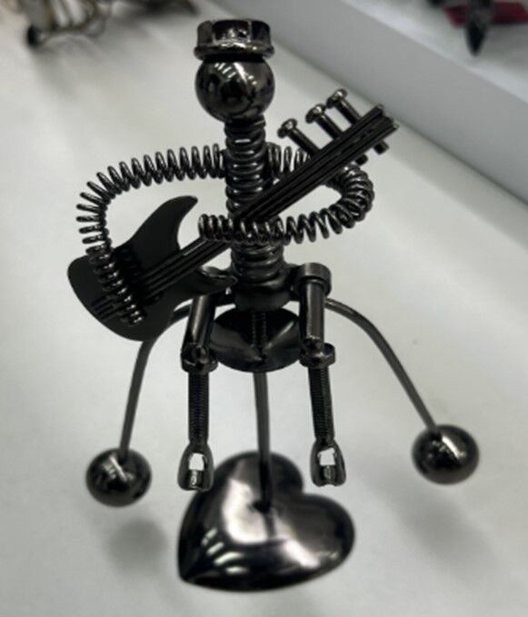 Metal Müzisyen Şeklinde Kalemlik