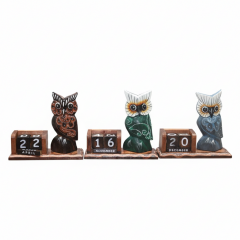 Ahşap Baykuş Takvim  Büyük Boy