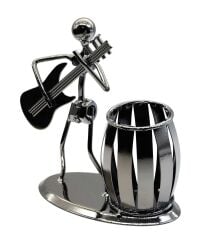 Metal Müzisyen Şeklinde Kalemlik