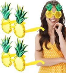 Tropikal Hawaii Ananas Şekilli Parti Gözlüğü
