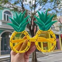 Tropikal Hawaii Ananas Şekilli Parti Gözlüğü