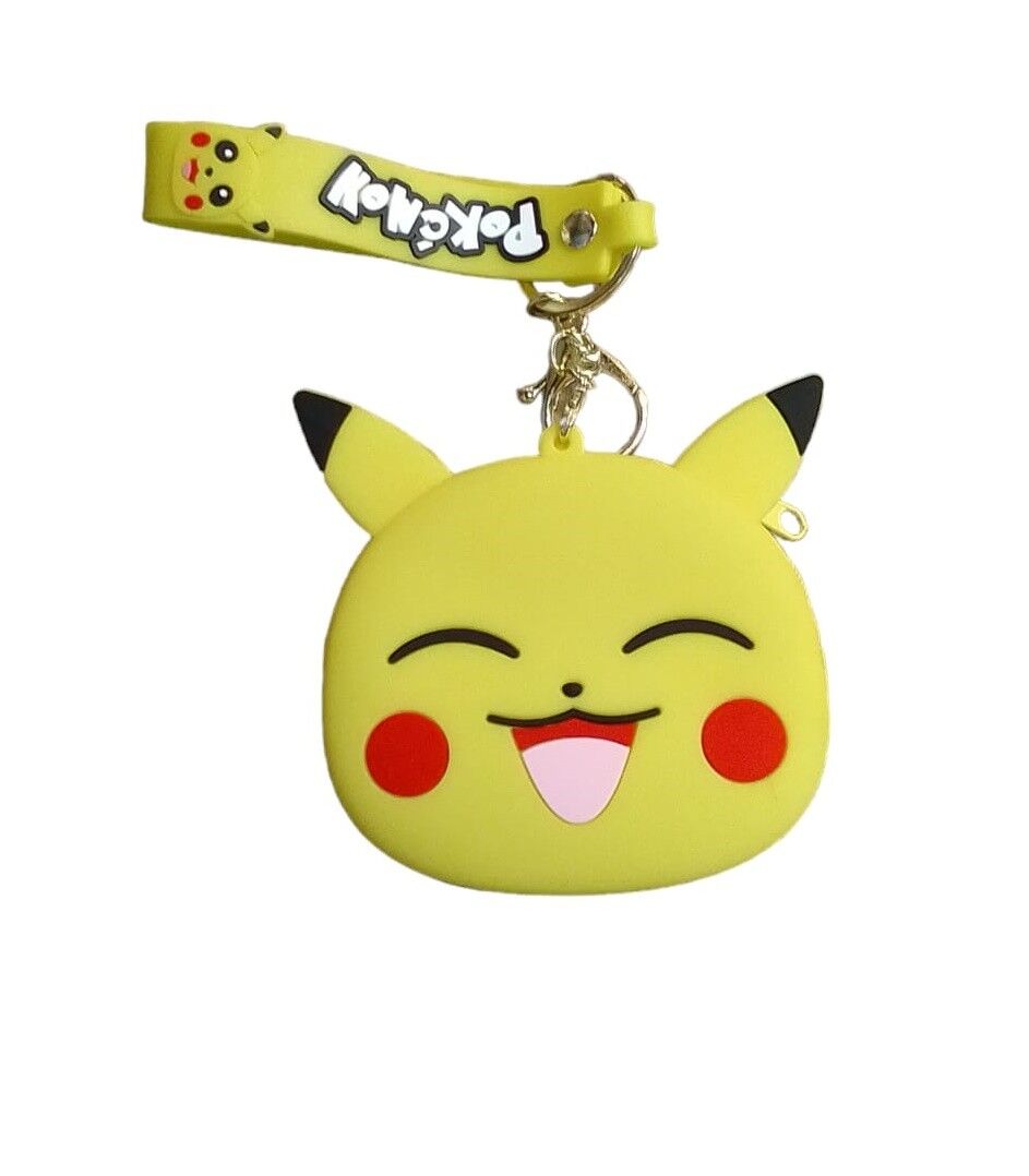 Pikachu Silikon Anahtarlıklı Çanta 12 Adet