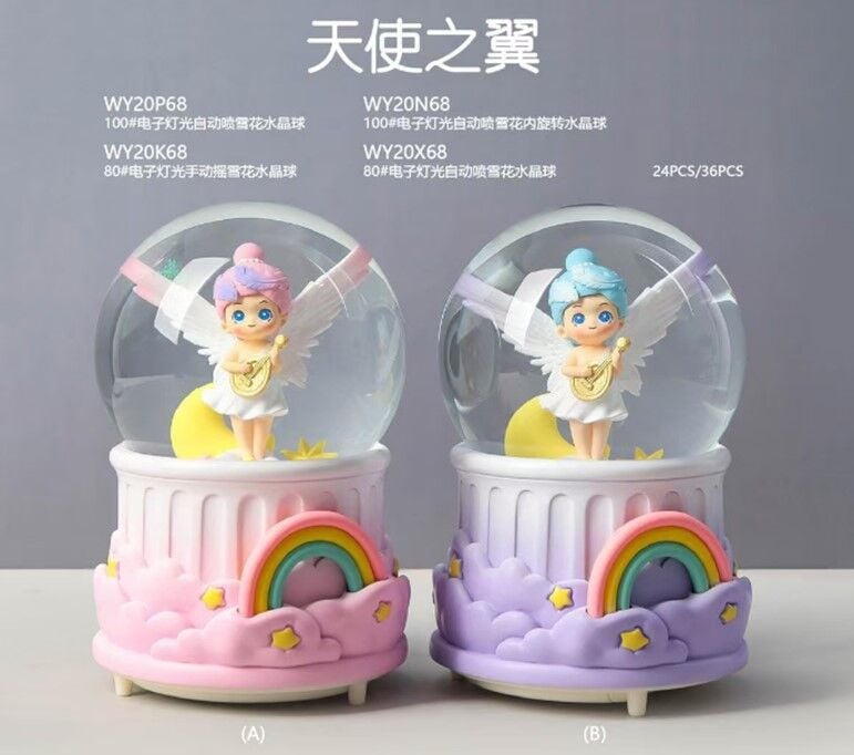 Işıklı Müzikli Püskürtmeli Büyük Boy Kar Küresi