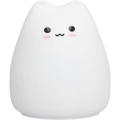 Kedi Tasarımlı Renk Değiştirebilen Dokunmatik Gece Lambası