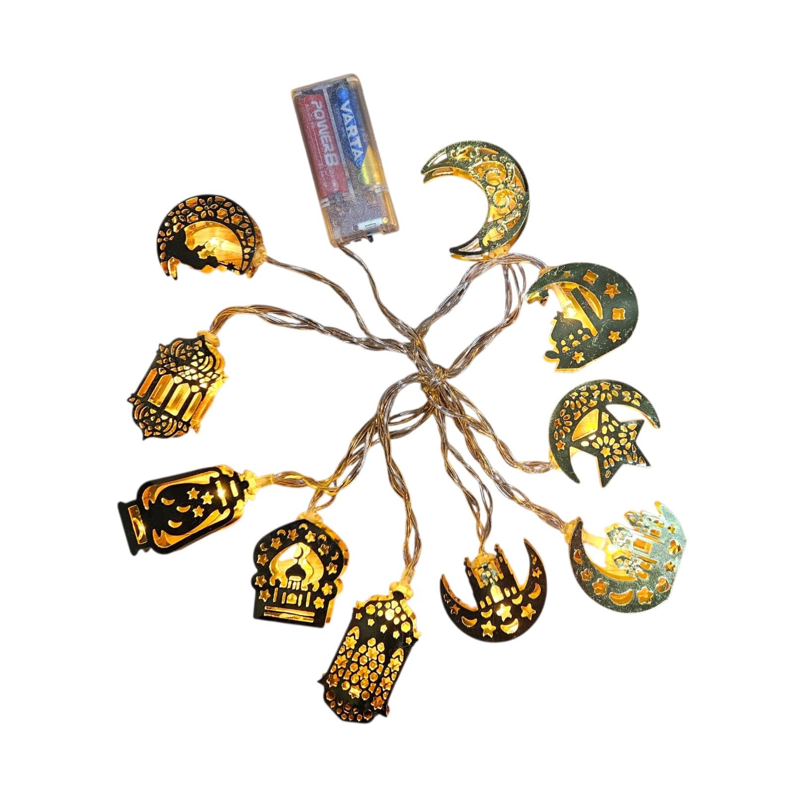 Ramazan Figürleri 2 Metre 10’lu Işıklı Pilli, 2 Kademeli Led