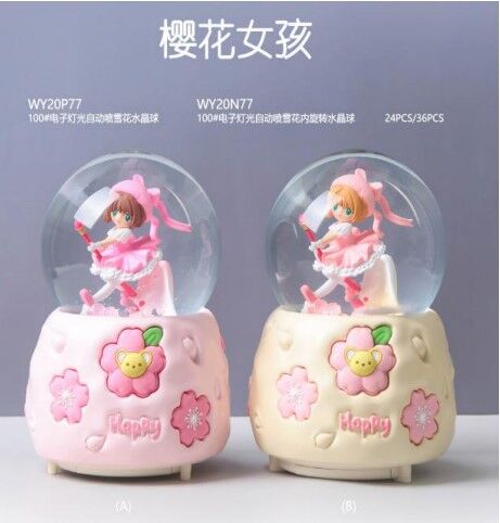 Işıklı Müzikli Püskürtmeli Büyük Boy Kar Küresi