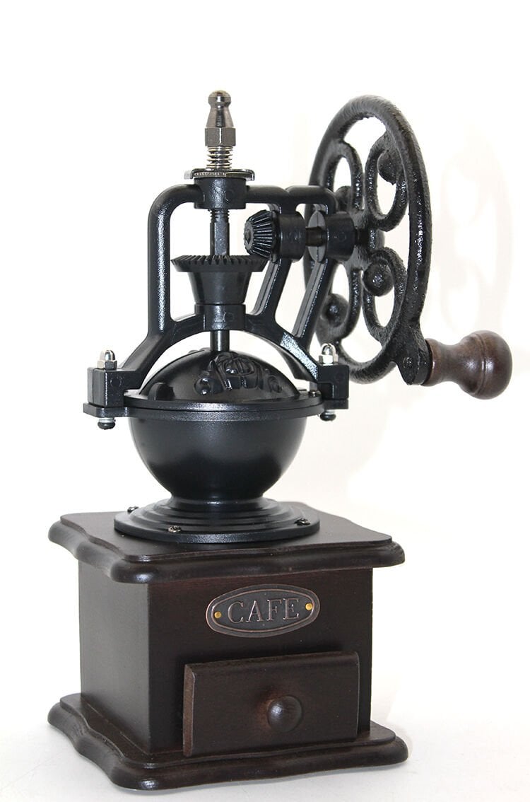 Retro Ahşap Kahve Değirmeni