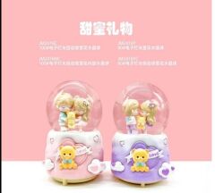 Işıklı Müzikli Püskürtmeli Büyük Boy Kar Küresi