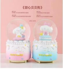 Karakterli Işıklı Müzikli Püskürtmeli Büyük Boy Kar Küresi