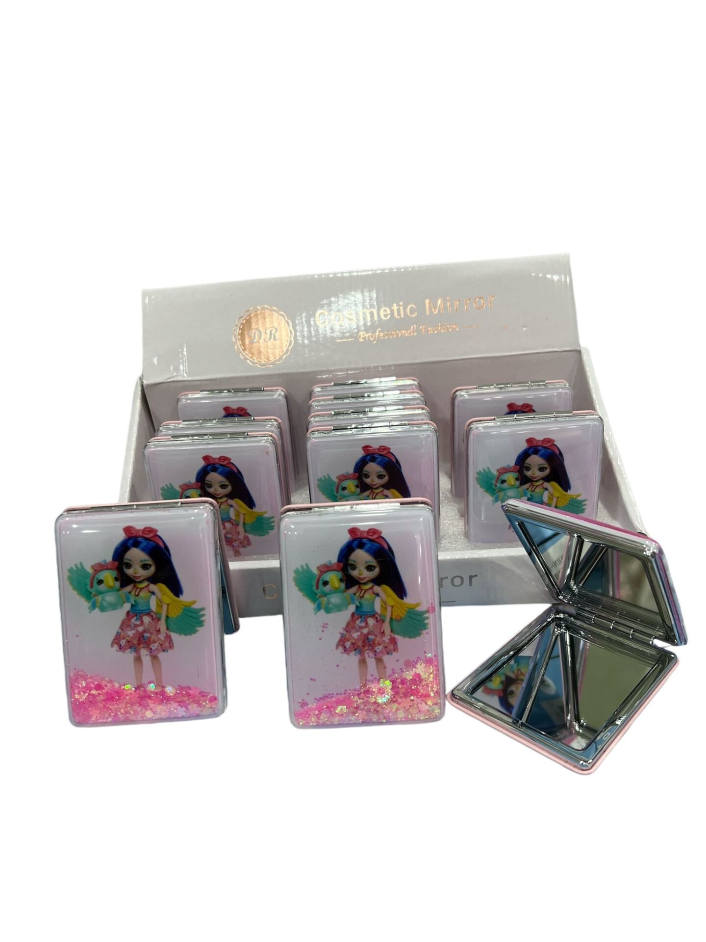 Dikdörtgen Sulu Makyaj Aynası 12 Adet