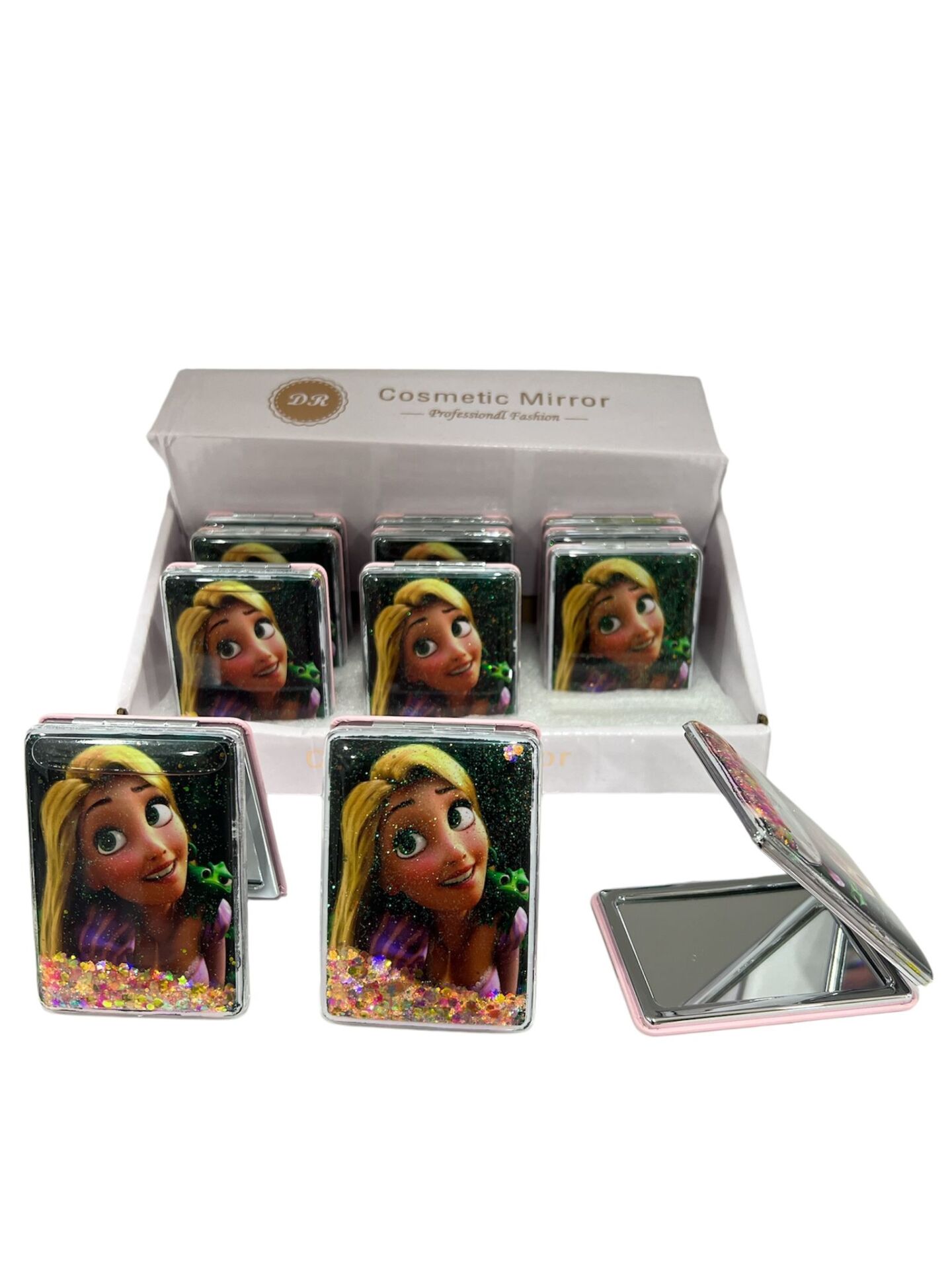 Dikdörtgen Sulu Makyaj Aynası 12 Adet