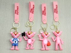 Pembe Panter Silikon Anahtarlık