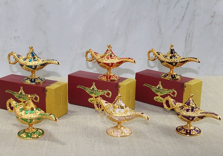 Mineli Metal Alaaddin Lambası Model 4