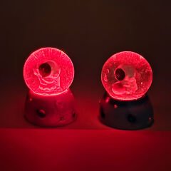 Mini Boy Sevimli Astronot Tasarımlı Işıklı Kar Küresi