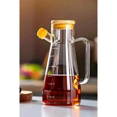 Standlı 2'li Cam Yağdanlık