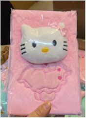 Karakterli Tüylü Defter Pembe