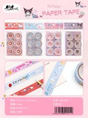 Karakterli Sticker Bant 12 Paket