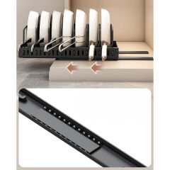 Teleskopik Raylı Tava Tencere Organizeri