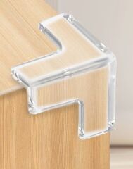 8'li Set Silikon Şeffaf Masa Kenarı Koruma Aparatı