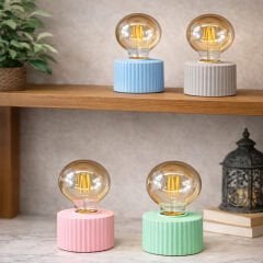 Ampül Tasarımlı Retro Masa Lambası