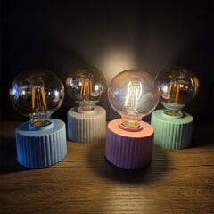 Ampül Tasarımlı Retro Masa Lambası