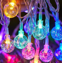5 Metre 28 Led Kristal Top RGB Şeffaf Kablo Fişli Eklemeli