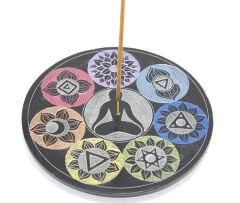 Obsidian Taşı 7 Çakra ( Chakra ) Tasarımı Tütsülük Ksk2214