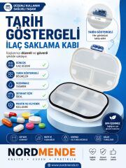 Tarih Göstergeli Hava Sızdırmaz ve Su Geçirmez İlaç Saklama Kutusu