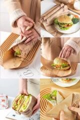 Vintage Gazete Desenli Sunum Kağıdı 50 Adet