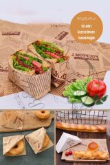 Vintage Gazete Desenli Sunum Kağıdı 50 Adet