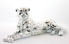 Polyester Oturan Kaplan Figürü