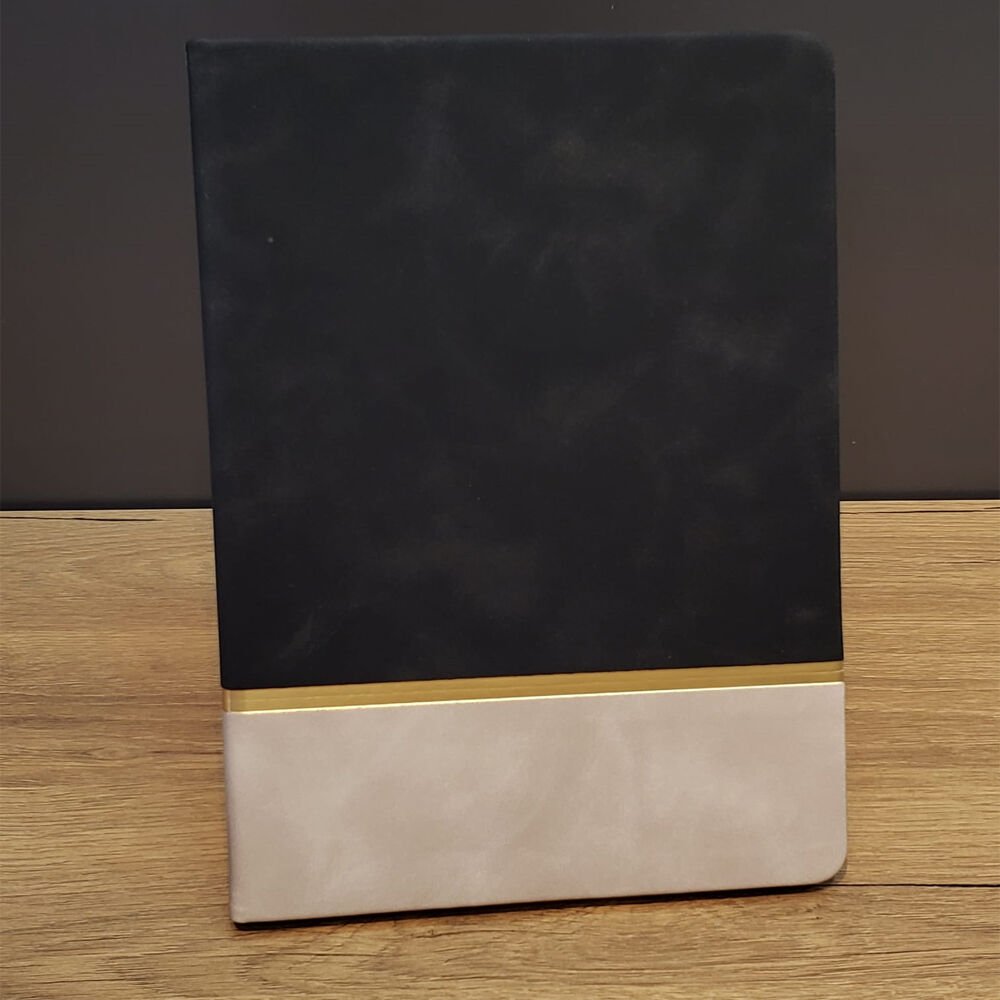 Toptan Siyah Çizgili Deri Defter