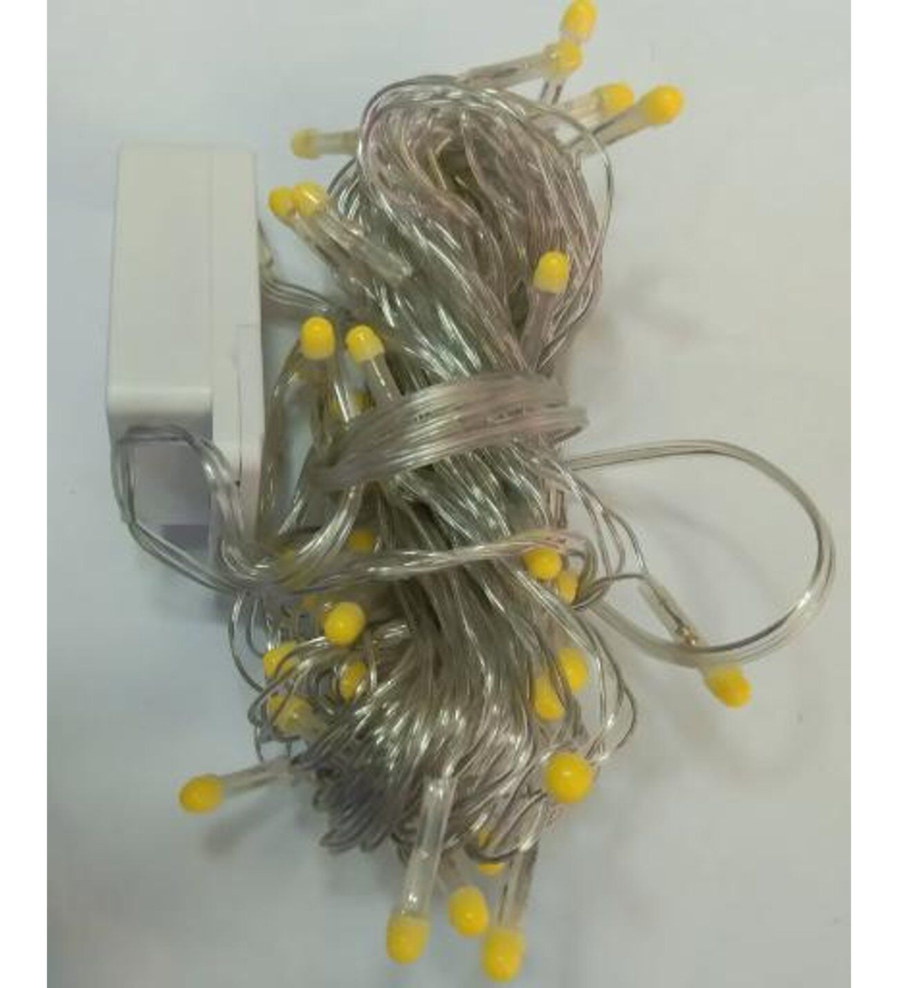 10 Metre 100 Led Damla Uçlu Led Işık Beyaz Işık Şeffaf Kablo