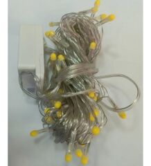 10 Metre 100 Led Damla Uçlu Led Işık Beyaz Işık Şeffaf Kablo