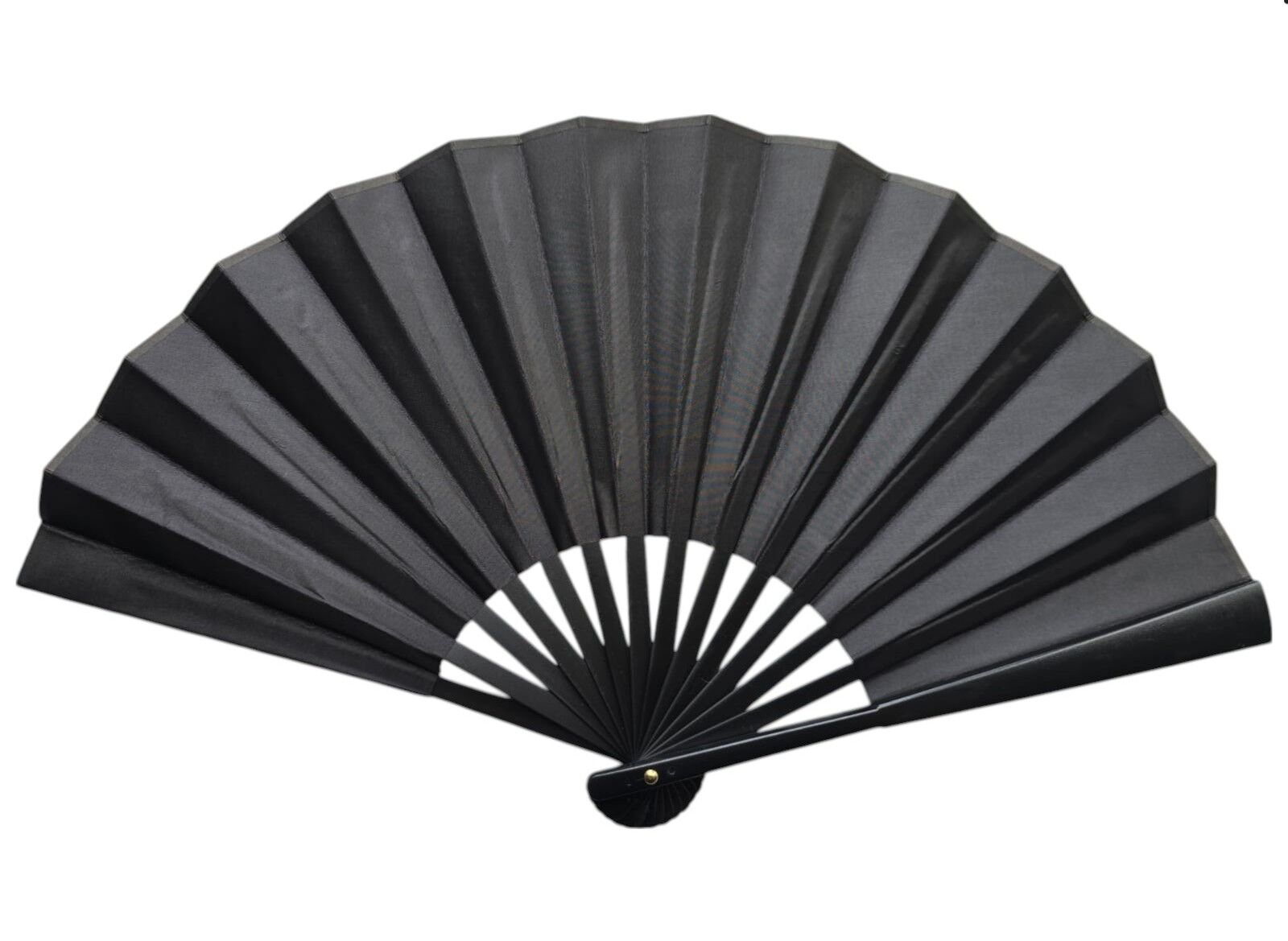 Plastik Kumaş Yelpaze 12'li Siyah