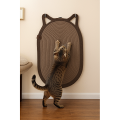 Mikopet Dekoratif Kedi Kulaklı Tırmalama Paspası