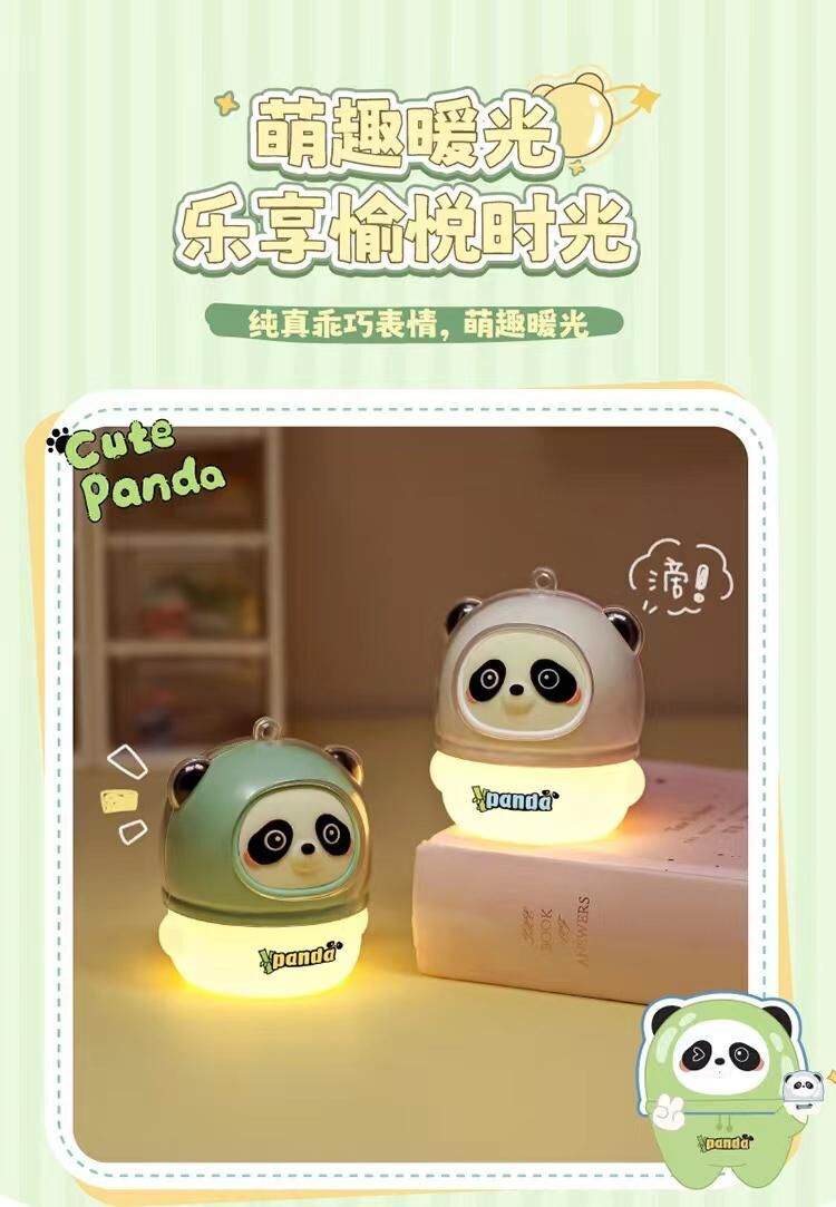 Panda Askılı Işıklı Şarjlı Masa Lambası