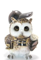 Steampunk Polyester Baykuş Figürü Model 2