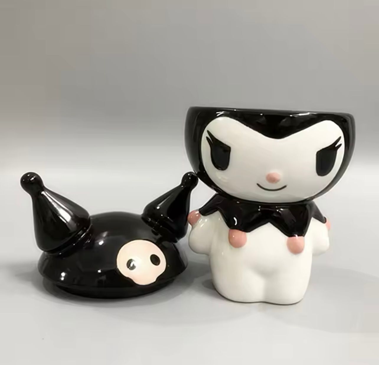 Kromi Tasarımlı Kapaklı Kupa Bardak