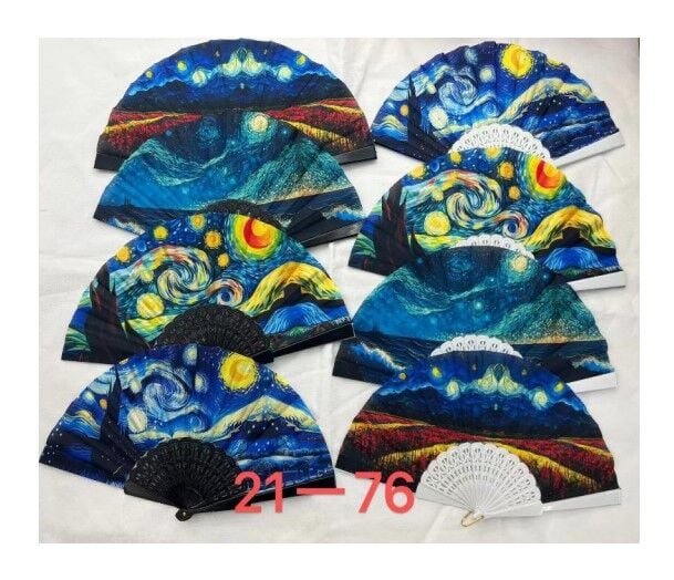 Yelpaze Karışık Renkli 12 Adet