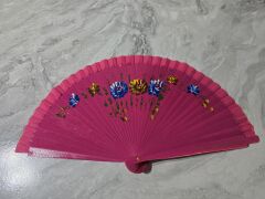 Bambu Çift Taraflı Yelpaze Karışık Renkler 12'li Paket