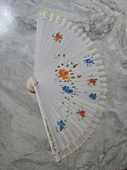 Bambu Çift Taraflı Yelpaze Karışık Renkler 12'li Paket