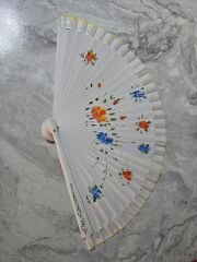 Bambu Çift Taraflı Yelpaze Karışık Renkler 12'li Paket