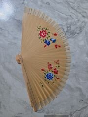 Bambu Çift Taraflı Yelpaze Karışık Renkler 12'li Paket