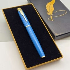 Toptan Özel Kutulu Turkuaz Roller Kalem