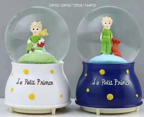 Küçük Prens Işıklı Müzikli Püskürtmeli Büyük Boy Kar Küresi