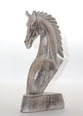 Ahşap At Büstü 40 cm