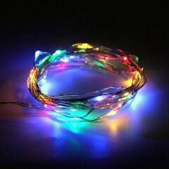 Pilli 3 Metre Peri Led Rengli 12 Adet