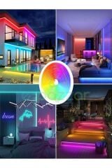 5m 16 Renk 4 Fonksiyonlu Esnek Şerit Neon Led